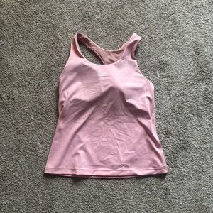 nike fitted tank top with built in bra